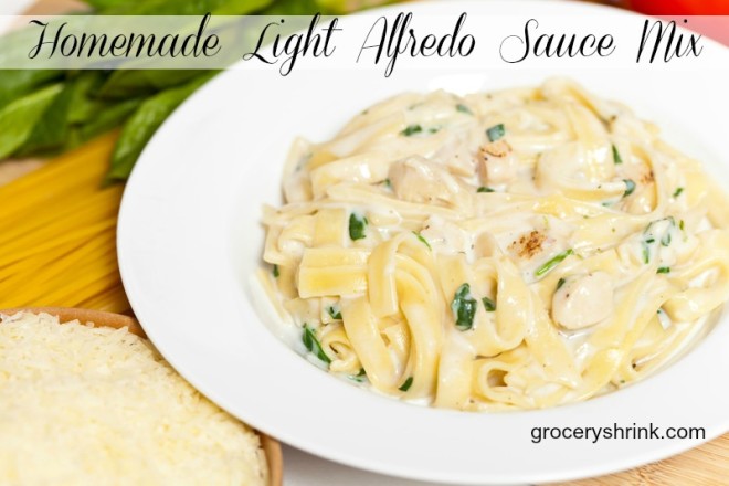 homemade light alfredo sauce mix