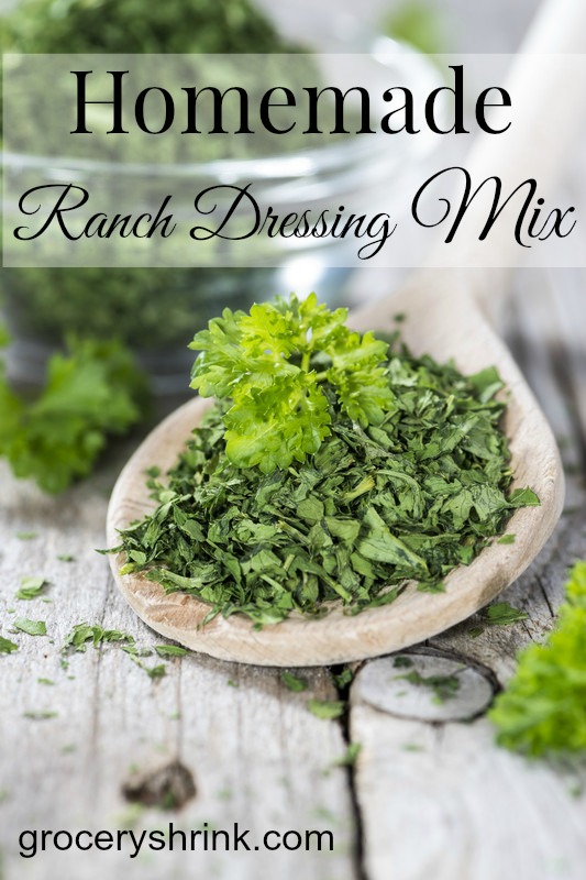 homemade ranch dressing mix