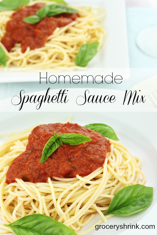homemade spaghetti sauce mix