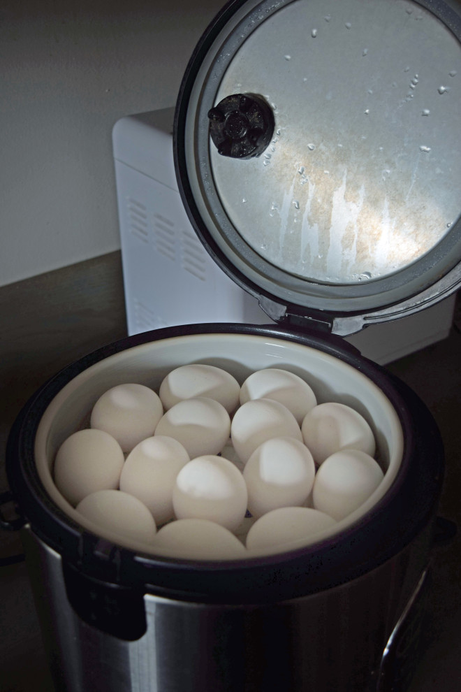 Eggs in steamer