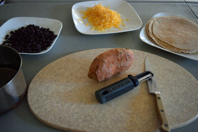 Sweet Potato Flauta ingredients