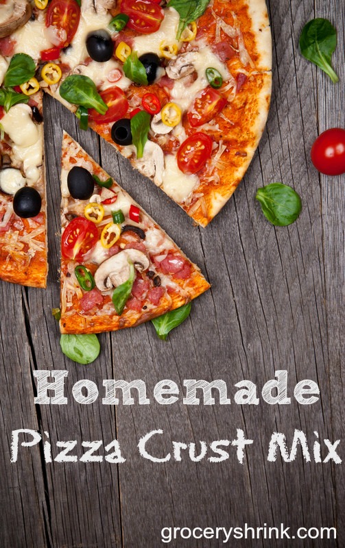 Homemade pizza crust mix