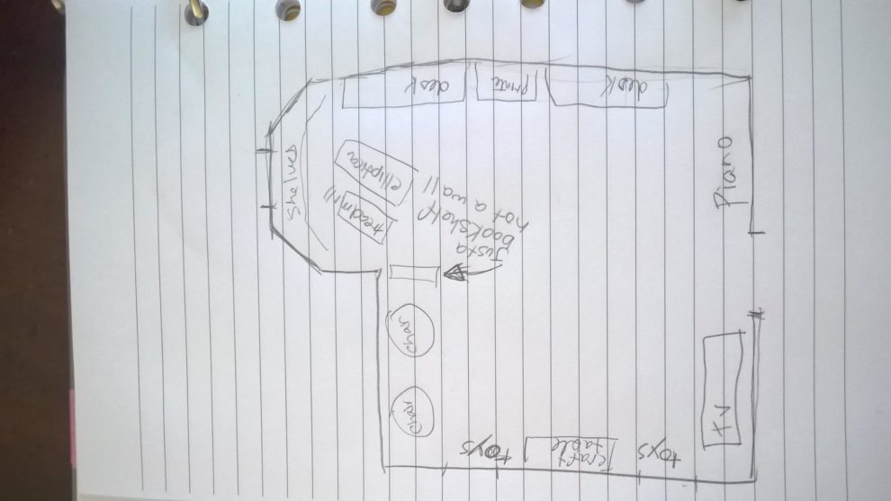 Debbie's basement floor plan