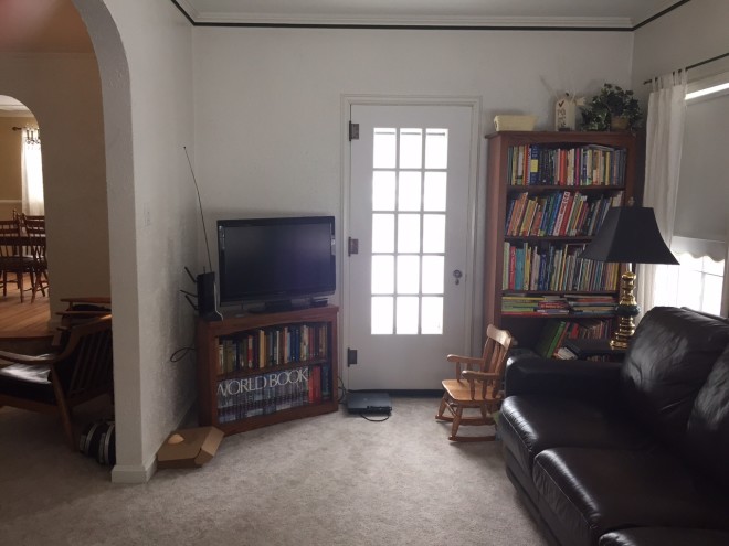kristen's sunroom door before