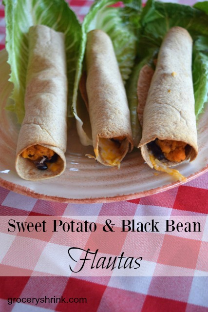 Sweet Potato & Black Bean Flautas
