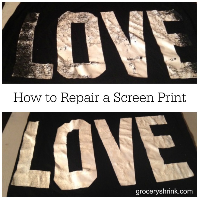 how to repair a screen print